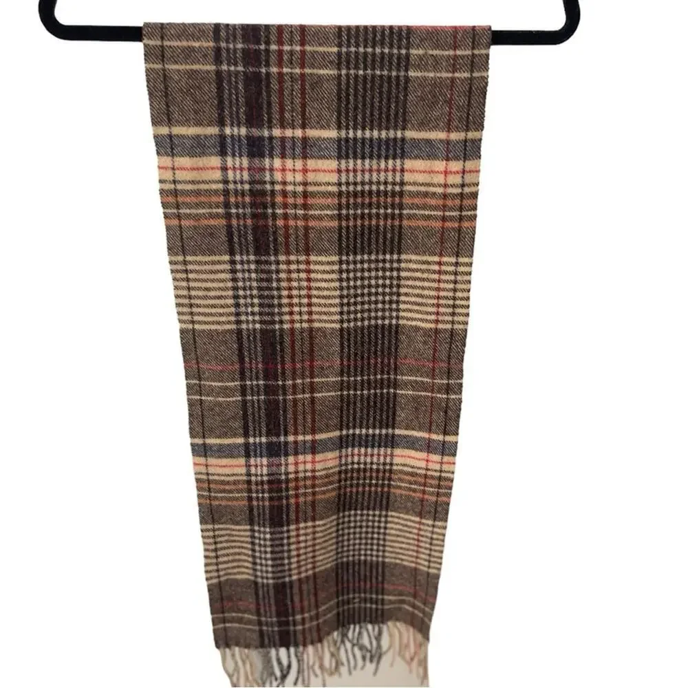 Italian made Victoria Lambswool Unisex Scarf, Preppy, Academia, Old Money, OS